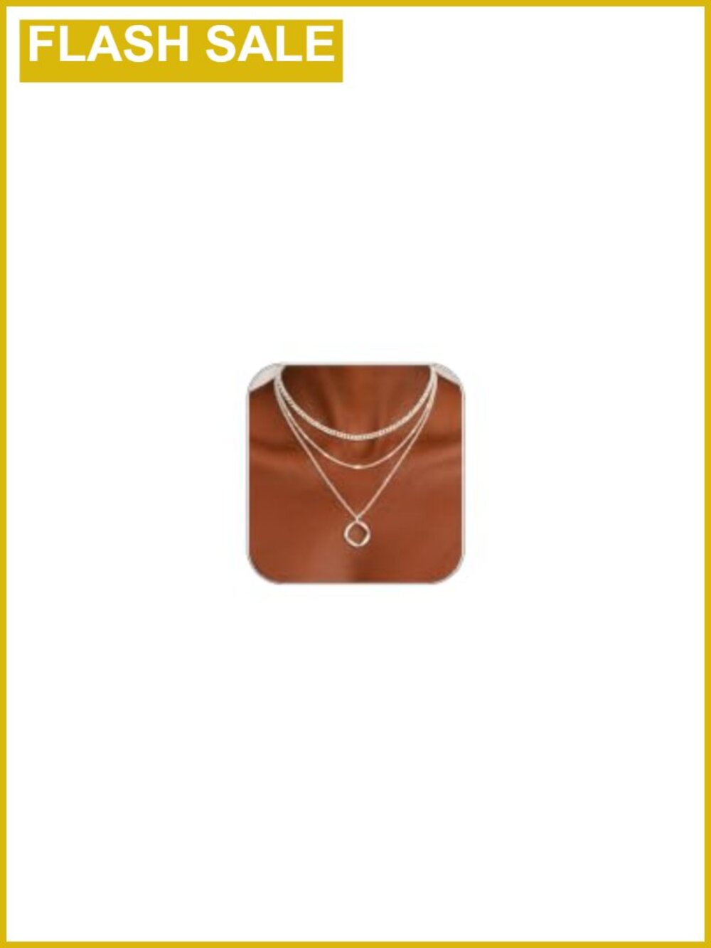 Layered Gold Necklace Set Curb Satellite Circle Pendant CZ Minimalist Stack